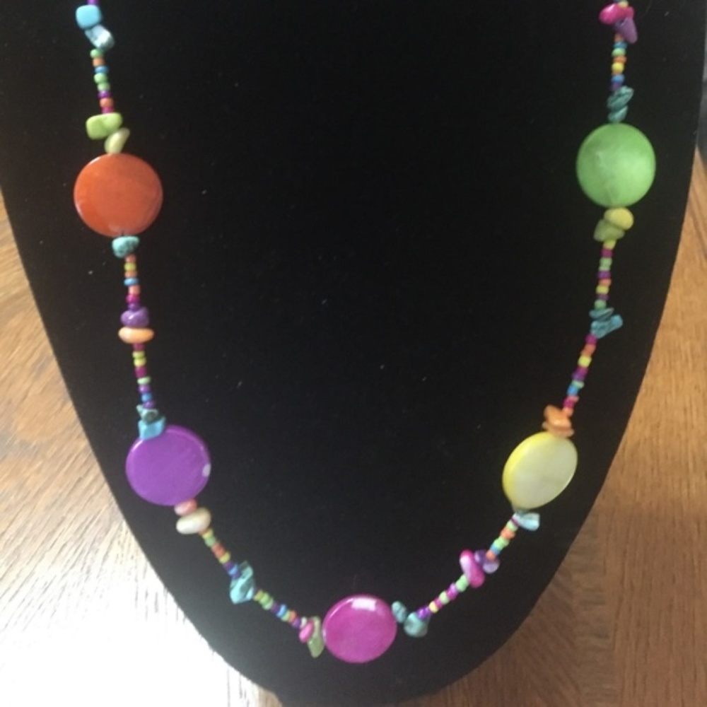 Colorful beaded necklace